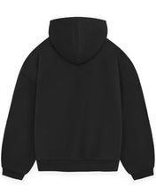 Load image into Gallery viewer, Essentials Fear of God Patch Logo Hoodie in Jet Black - Bisy Clothing