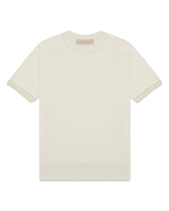 Essentials Fear of God Short Sleeve Sweatshirt in Wheat - Bisy Clothing