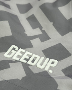 Geedup G Monogram Swim Shorts in Grey - Bisy Clothing