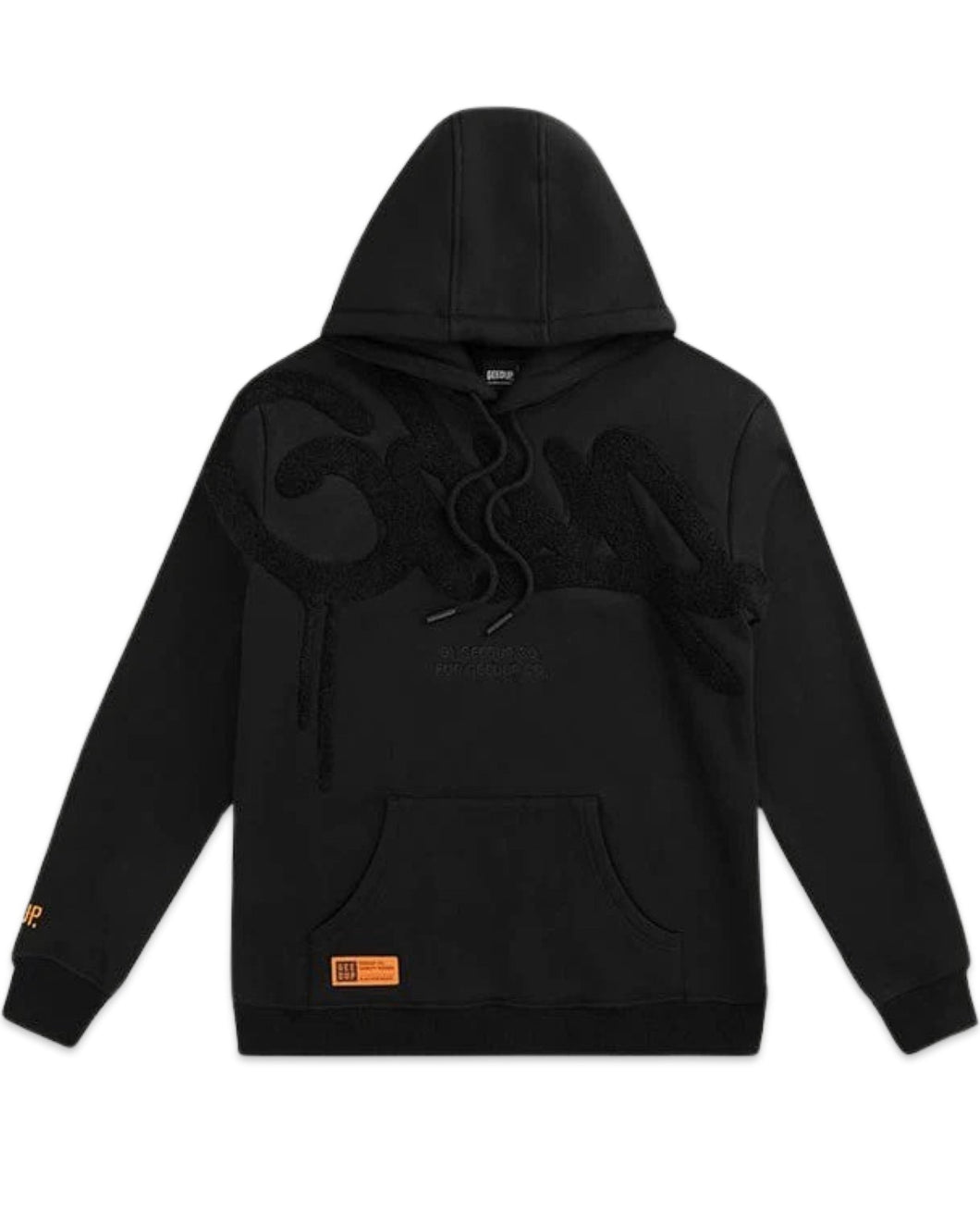 Geedup Handstyle Hoodie in Black (Blackout) - Bisy Clothing