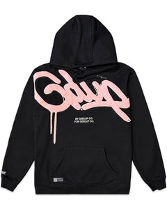 Geedup Handstyle Hoodie in Black / Pink (2022) - Bisy Clothing