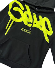 將圖片載入圖庫檢視器 Geedup Handstyle Hoody Black / Hyper Yellow (2022) - Bisy Clothing