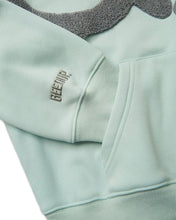 Load image into Gallery viewer, Geedup Team Logo Cropped Hoodie Teal / Grey (2025) - Bisy Clothing