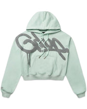 Load image into Gallery viewer, Geedup Team Logo Cropped Hoodie Teal / Grey (2025) - Bisy Clothing