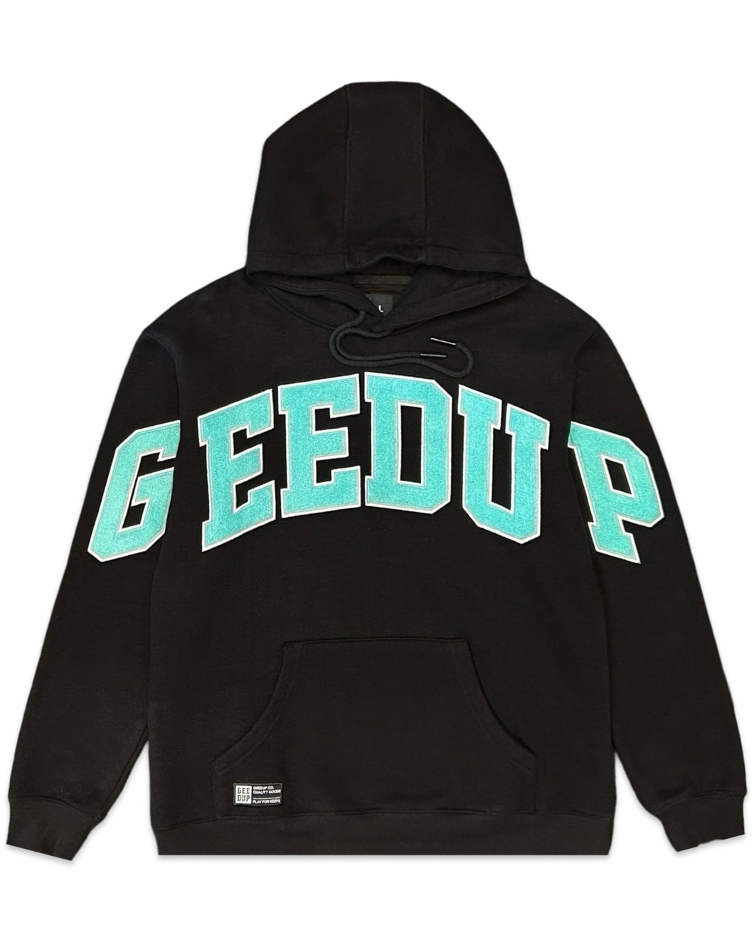 Geedup Team Logo in Black / Teal (2022) - Bisy Clothing