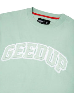 Geedup Team Logo Short Sleeve T-Shirt in Mint - Bisy Clothing