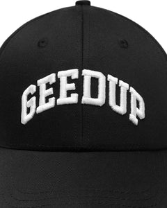 Geedup x NYFW 6 Panel Baseball Cap in Black - Bisy Clothing