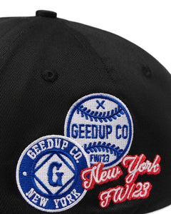 Geedup x NYFW 6 Panel Baseball Cap in Black - Bisy Clothing