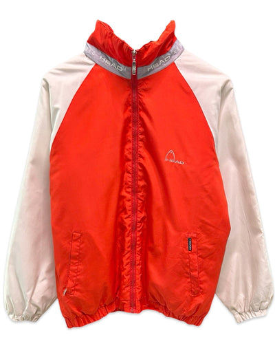 Head Golf Vintage Quilted Full Zip Jacket in Red / Cream - Bisy Clothing