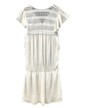 Load image into Gallery viewer, Magali Pascal Hand Made Short Sleeve Dress in White - Bisy Clothing