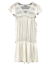 Load image into Gallery viewer, Magali Pascal Hand Made Short Sleeve Dress in White - Bisy Clothing