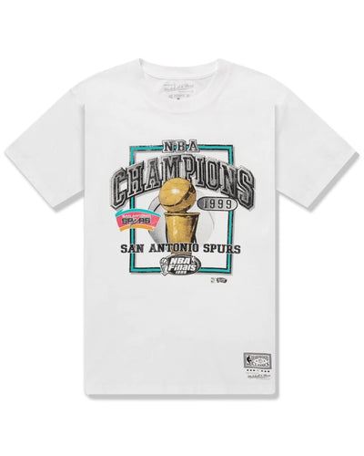 Mitchell & Ness NBA 1999 Champions San Antonio Spurs in White - Bisy Clothing