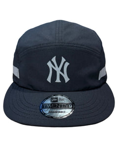 New Era NY Yankees Camp Cap in Black & Silver Reflective - Bisy Clothing