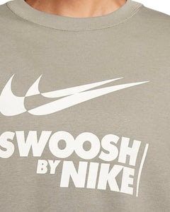 Nike NSW Oversized Fleece Crewneck Sweatshirt in Dark Stucco - Bisy Clothing