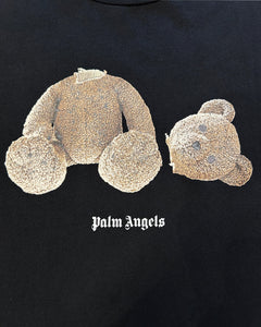 Palm Angels Bear Print Short Sleeve T-Shirt in Black - Bisy Clothing