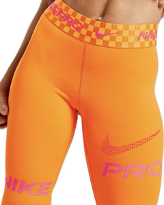 Nike Training Pro Graphic Tights Leggings in Orange