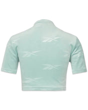 將圖片載入圖庫檢視器 Reebok Energy Cropped Short Sleeve T-Shirt in Seaside Green - Bisy Clothing