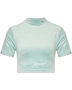 Reebok Energy Cropped Short Sleeve T-Shirt in Seaside Green - Bisy Clothing