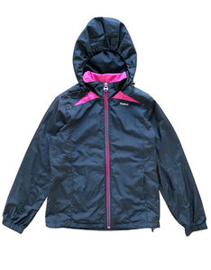 Reebok Zip Jacket with Hood in Black / Pink (2011) - Bisy Clothing