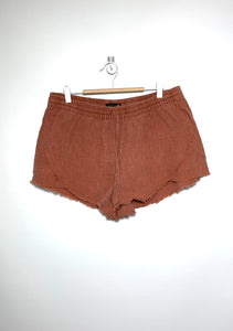 RUSTY Size 14(AU) XL (US) Copper Cut Off Shorts Women's APR2721 - Bisy Clothing