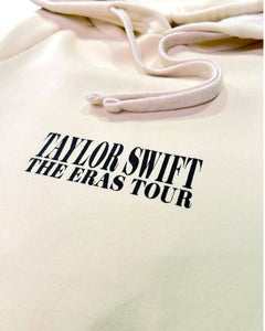 Taylor Swift 'The Eras' International Tour Hoodie Beige - Bisy Clothing