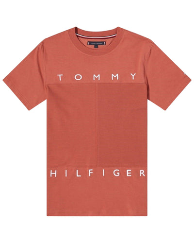 Tommy Hilfiger Mono Flag Short Sleeve T-Shirt Dusty Copper⏐ Size XS - Bisy Clothing