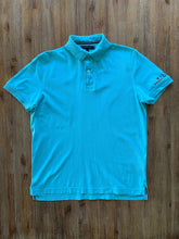 將圖片載入圖庫檢視器 TOMMY HILFIGER Size S TH NY Polo Shirt in Teal Sleeve Embroidery Men&#39;s DEC87 - Bisy Clothing