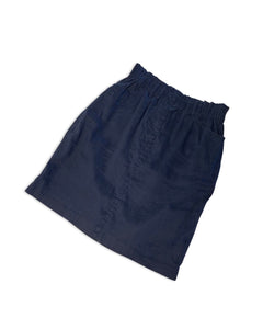 WITCHERY Size 6 Dark Navy Linen Skirt APR1721 - Bisy Clothing