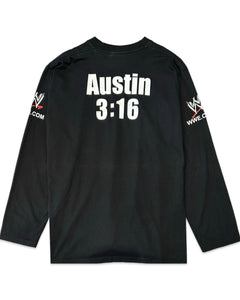 WWE Stone Cold Steve Austin 3:16 Long Sleeve T-Shirt in Black - Bisy Clothing