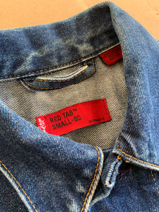 LEVIS Size S Red Tab Denim Jacket in Blue Womens APR2522